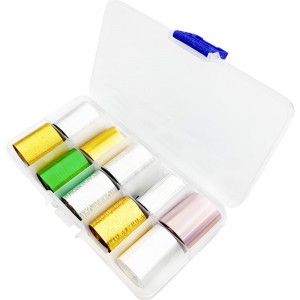  Nail art foil set 50 cm 10 pcs COLORED SAND ,MAS078