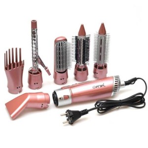 Secador de pelo GM 4831 7in1, set Gemei GM-4831, styler, secador de pelo universal, para peinar, para rizos, cabello voluminoso, ligero, ergonómico