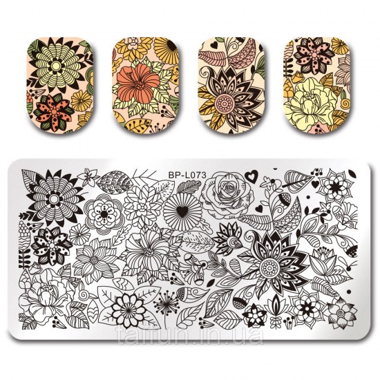 Plate for stamping Image Plate Born Pretty BP-L073, 63798, Stamping Born Pretty,  Health and beauty. All for beauty salons,All for a manicure ,Decor and nail design, buy with worldwide shipping