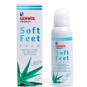 Aloe Vera and olive oil foam with hyaluronic acid Gehwol / 125 ml - Gehwol Fusskraft Soft Feet