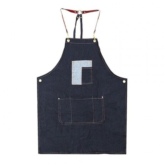 Denim apron with pocket, 58205, Hairdressers,  Health and beauty. All for beauty salons,All for hairdressers ,Hairdressers, buy with worldwide shipping