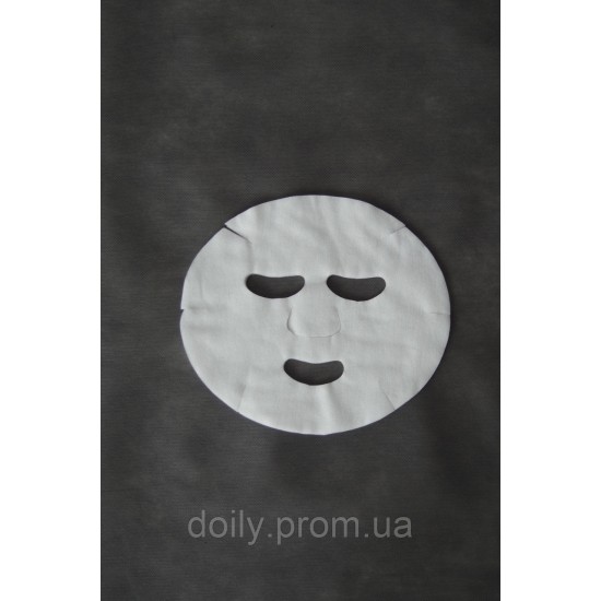 Masques-serviettes cosmétiques Spunlace avec trous pour les yeux et la bouche Napperon (20 pcs/paquet)-33732-Doily-Napperon TM
