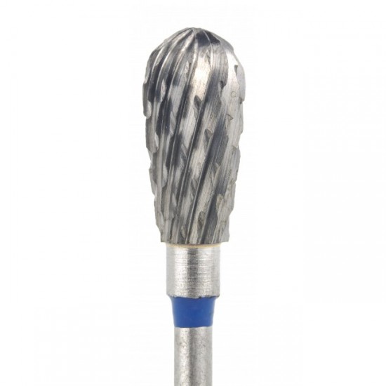 Hardmetalen mes Omgekeerde conus, inkeping Medium, blauw, gellakverwijdering, eeltbehandeling, stofvrij-64084-saeshin-Tips voor manicure