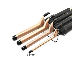 Curling iron CL-667 d-9mm for afro curls, with a thin heating element, ceramic coating, stylish design, with a cold tip for safety