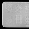Stencil for stamping 6 * 12 cm plastic DXE20, MAS045, 17805, Stencils for stamping,  Health and beauty. All for beauty salons,All for a manicure ,All for nails, buy with worldwide shipping