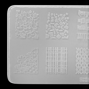  Stencil for stamping 6*12 cm plastic DXE20 ,MAS045
