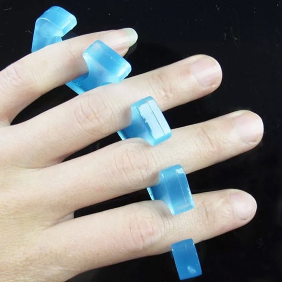 Separador de dedos de silicone 2 pcs. (cor aleatória)-18619-Китай-Tudo para manicure