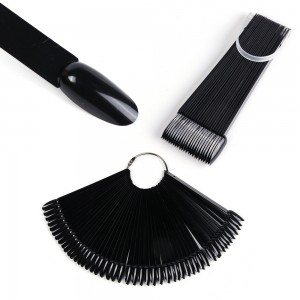  Almond fan for 50 nails BLACK (1087)