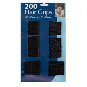 Invisible hair clips 200pcs on a sheet