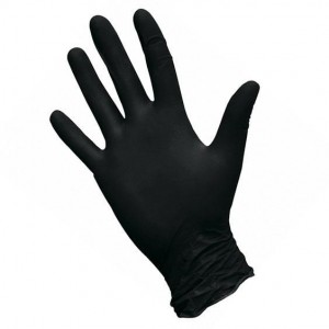  Gants en nitrile M 100 pcs/paquet noir