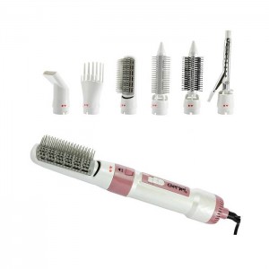 Secador de pelo 4836GM 7in1, Styler Gemei GM 4836, secador de pelo, estilo, potencia 1200W, 2 velocidades, 3 modos, 6 accesorios incluidos