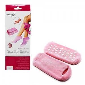 Calcetines de gel hidratante para terapia de parafina 2 piezas ostomía para el cuidado de la piel, reutilizables, spa en casa