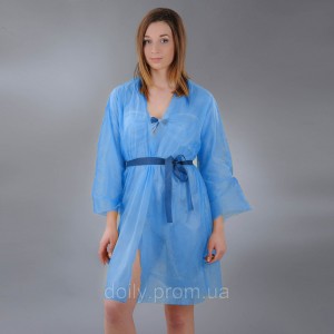  Szlafrok mini kimono z paskiem Doily, rozmiar L/XL, XXL, 1 sztuka spunbond