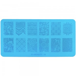  Metal stencil for stamping 6*12 cm XY-BEAUTY 19 ,MAS025