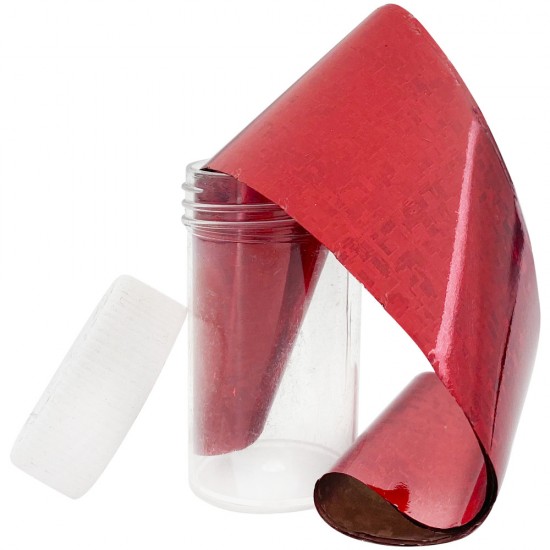 Foil in a jar of 1 m RED NOISE, MAS010-17682-Ubeauty Decor-Nail decor and design