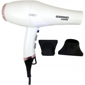 Secador de cabelo 106 GM 2200/2400W, secador de cabelo Gemei, estilo, ar frio