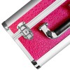 Metalen manicure koffer 25*32*21 cm ROZE STRUISVOGEL ,KOD1500-17500-Trend-Meisterkoffer, Maniküretaschen, Kosmetiktaschen