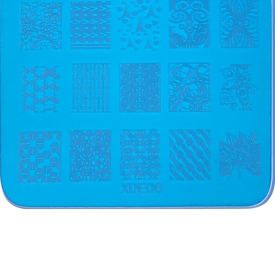 Stencil for stamping is 9.5*14.5 cm plastic XDE06 ,MAS035, 17818, Stencils for stamping,  Health and beauty. All for beauty salons,All for a manicure ,All for nails, buy with worldwide shipping