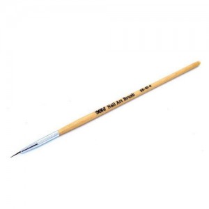  Пензель для малювання 0# 9мм (дерев'яна ручка)