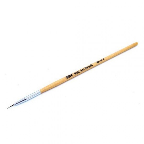 Paint brush 0# 9mm (wooden handle)-59035-China-Brush