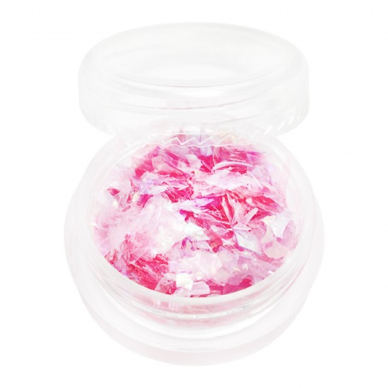 The mica in the jar is PINK. Full to the brim and convenient for the master container. Factory packaging, FFF, 18022, Mica,  Health and beauty. All for beauty salons,All for a manicure ,All for nails, buy with worldwide shipping
