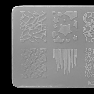  Stencil for stamping 6*12 cm plastic DXE16 ,MAS045