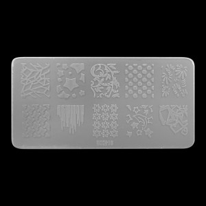  Stencil for stamping 6*12 cm plastic DXE16 ,MAS045