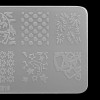 Stencil for stamping 6 * 12 cm plastic DXE16, MAS045, 17798, Stencils for stamping,  Health and beauty. All for beauty salons,All for a manicure ,All for nails, buy with worldwide shipping