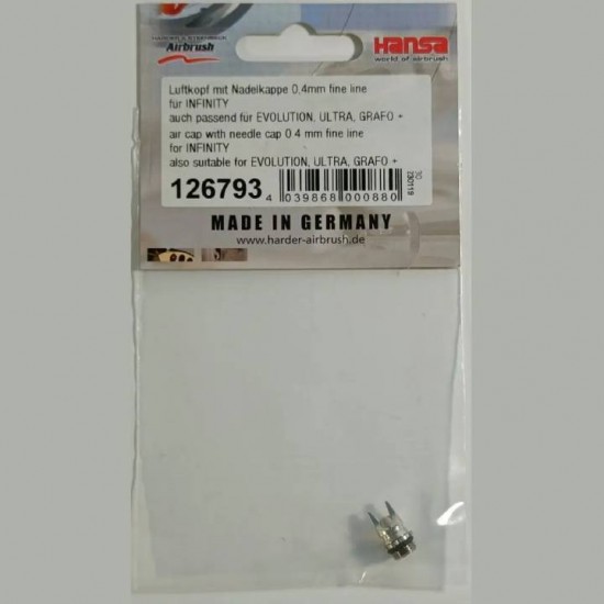 Difusor Harder & steenbeck completo Com Bocal de coroa de 0,4 mm fine line, 126793-tagore_126793-TAGORE-Componentes e consumíveis