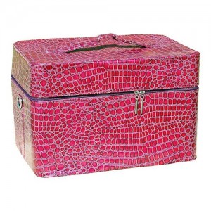 Master suitcase leatherette 2700-9 fuchsia lacquer