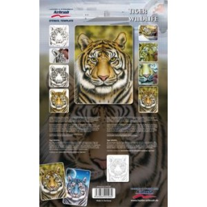  Estêncil Natureza viva, tigre