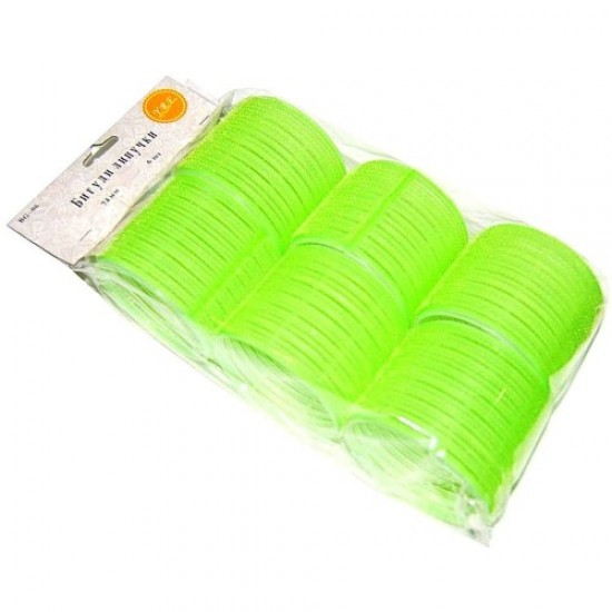 Velcro curlers 6pcs d 74, 58313, Hairdressers,  Health and beauty. All for beauty salons,All for hairdressers ,Hairdressers, buy with worldwide shipping