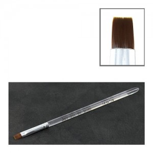  Gel brush transparent handle straight bristle No. 8