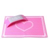 Tapis silicone 40 x 30 cm avec repose-mains, set, rose pâle, photophone, visiophone, set-2900-Ubeauty-Consommables