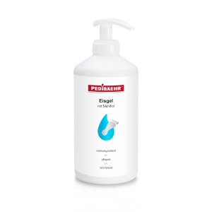 IJsgel met menthol 500 ml. dispenser. Pedibaehr. Voor voetmassage.