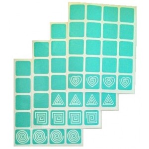  Stencils-stickers for nail art Spirals