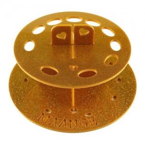 Round brush holder (gold)