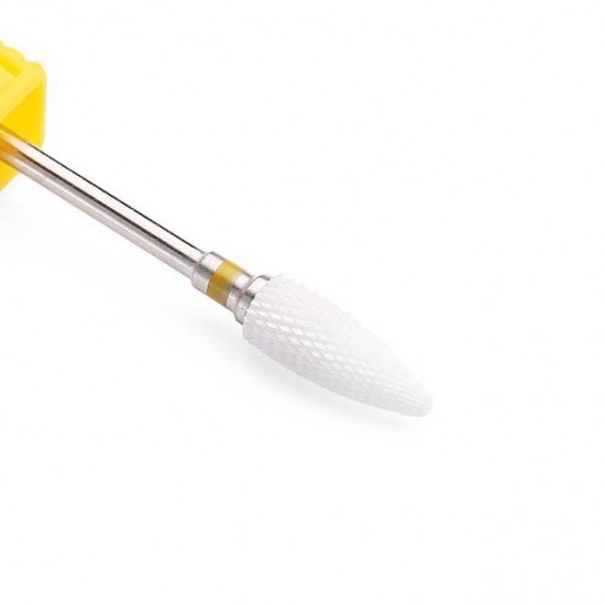 Cortador de cerâmica Oval, entalhe Superfino (XF), amarelo, bocal popular, não entope, não esquenta-64131-saeshin-dicas para manicure