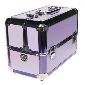 Чемодан-кейс алюминиевый 109 фиолетовый матовый