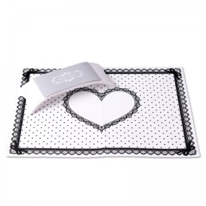 Siliconenmat 40x30 cm, wit, handsteun, set, voor master, voor manicure, voor nagels