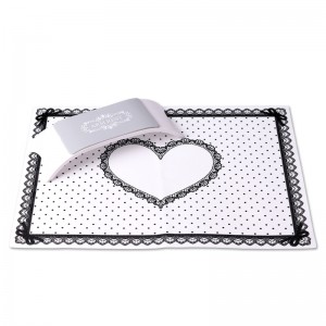 Silicone mat 40x30 cm, white, hand rest, set, for master, for manicure, for nails