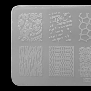  Stencil for stamping 6*12 cm plastic DXE13 ,MAS045