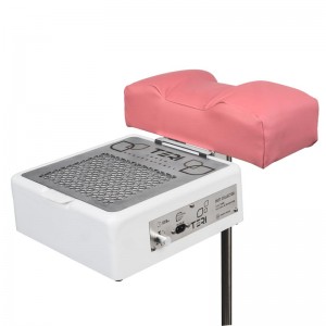 Pedicure footrest stand for Teri Turbo M with pink pillow
