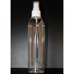  Botella transparente con spray 250 ml 