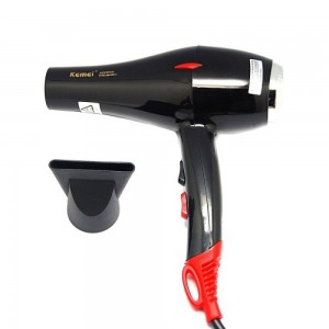 Hair dryer 801C 1800W, hair dryer Kemei KM-801C, for styling, high-quality hair dryer, ergonomic design, 2 heating modes, 2 speeds