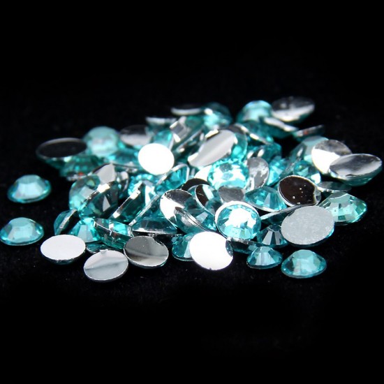 Pedras Aquamarine Diferentes tamanhos S3-SS12 vidro 1440 peças -(580)-19001-Китай-Strass para unhas