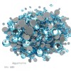 Pedras Aquamarine Diferentes tamanhos S3-SS12 vidro 1440 peças -(580)-19001-Китай-Strass para unhas