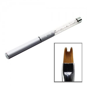  Folding brush for drawing (white with decor)