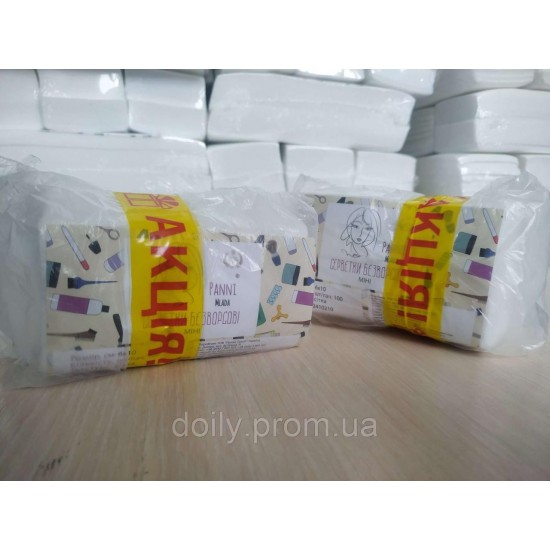 Promotional set Panni Mlada Napkins lint-free mini 6X10 with lint-Free napkins mini 6X10 cm (100 PCs / pack), 33613,   ,  buy with worldwide shipping