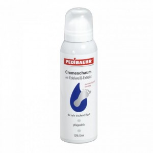 Cream-foam with edelweiss extract and urea, 300 ml. Pedibaehr. For very dry and sensitive feet.